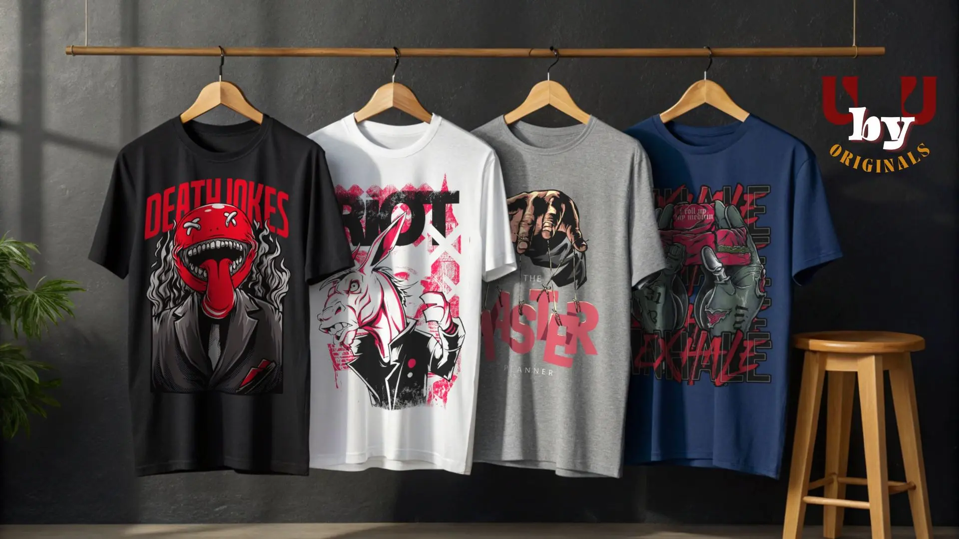 Oversized t-shirts – custom print designs by UbyU Originals