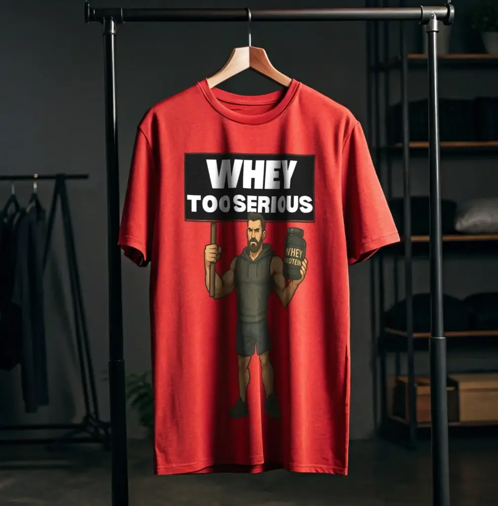 Whey Too Serious (MALE) (red, XS)