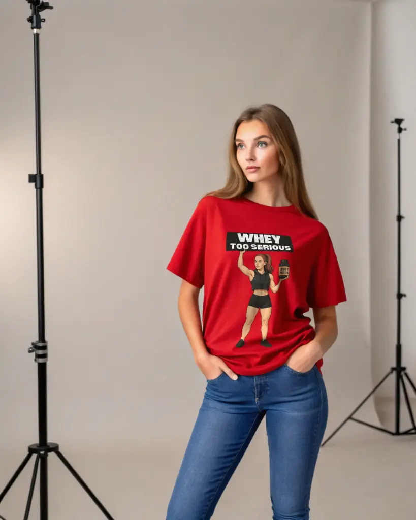 Whey Too Serious (FEMALE) (red, XS)